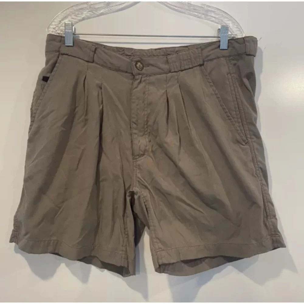 Vintage The North Face‎ Pleated Hiking Shorts Mens Size Large (923)